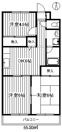 長瀬第三マンション 間取り