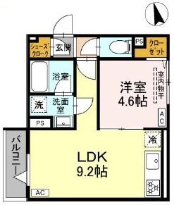 セレスティア羽沢B棟 間取り