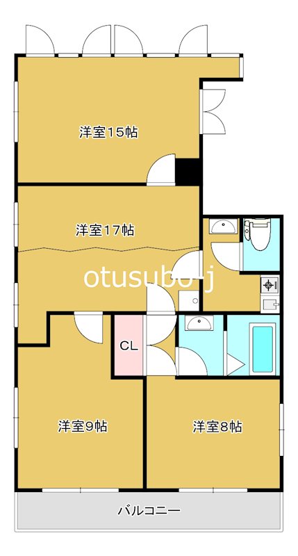 アサヒビル宮坂 間取り