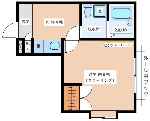 グルクスハイム経堂 108号室 間取り