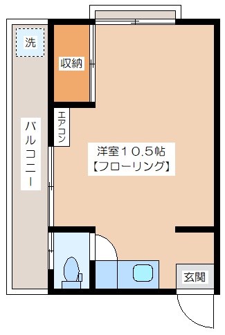 アストリアマンション ２０１号室 間取り