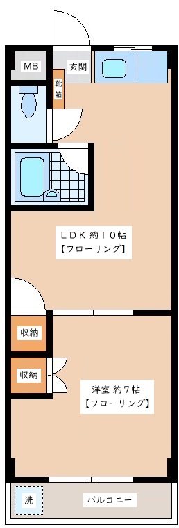 ジャンフォーレ世田谷 ２０３号室 間取り