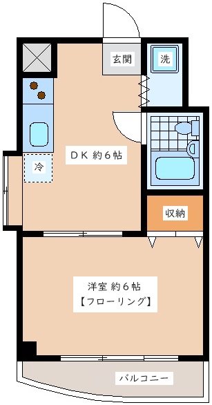 梅丘南マンション 402号室 間取り