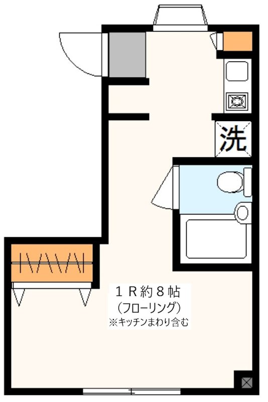 コードンブリューⅡ ５Ａ号室 間取り