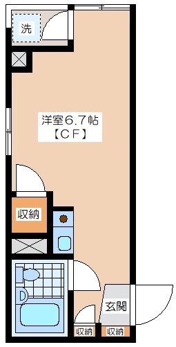 梅ヶ丘アームス 301号室 間取り