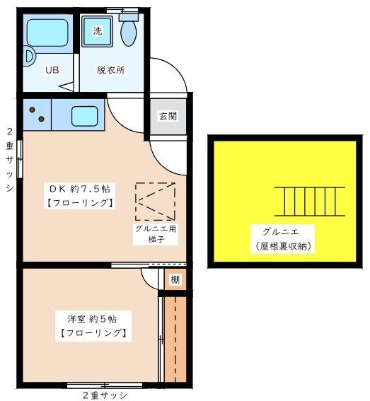 クララハイツ 間取り図