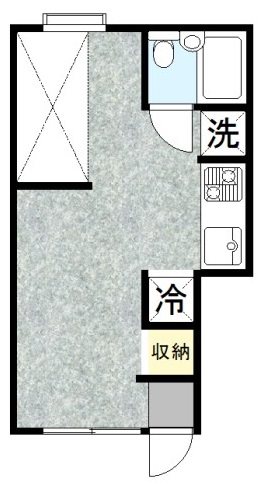 カーサイマイ B号室 間取り