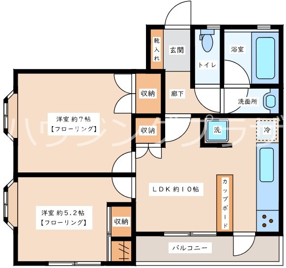 アマーラ・経堂 ２０１号室 間取り