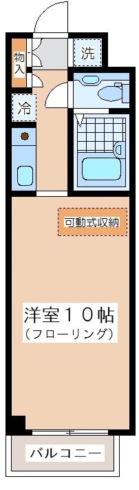 北沢スタディオス 303号室 間取り