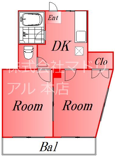 メゾン大森北3 間取り図