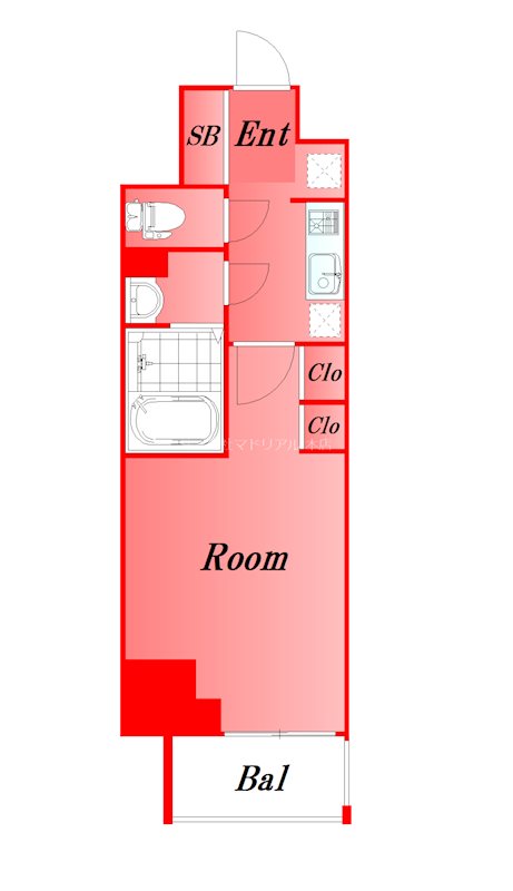 オープンブルーム品川南大井 202号室 間取り