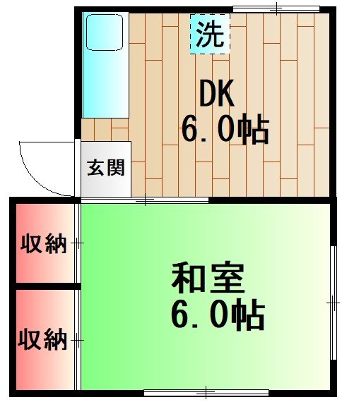 春野荘東蒲田 間取り図