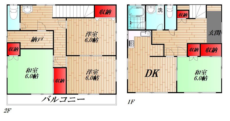 焼津市大住貸家 間取り