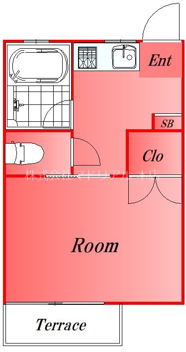 中延５丁目マンション 102号室 間取り