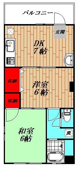 マンション富士 103号室 間取り