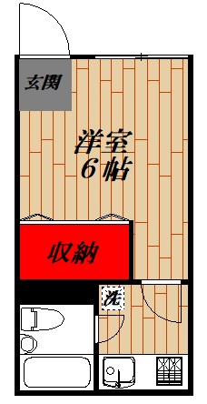 ウイング塩山 202号室 間取り