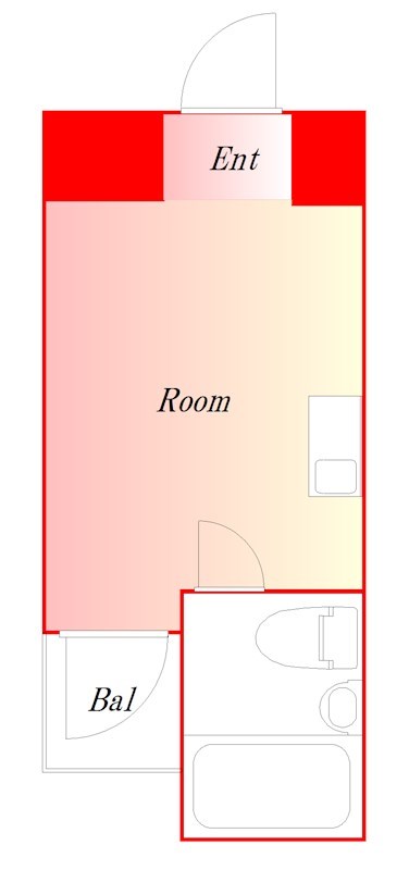 TOPROOM品川第二  間取り図