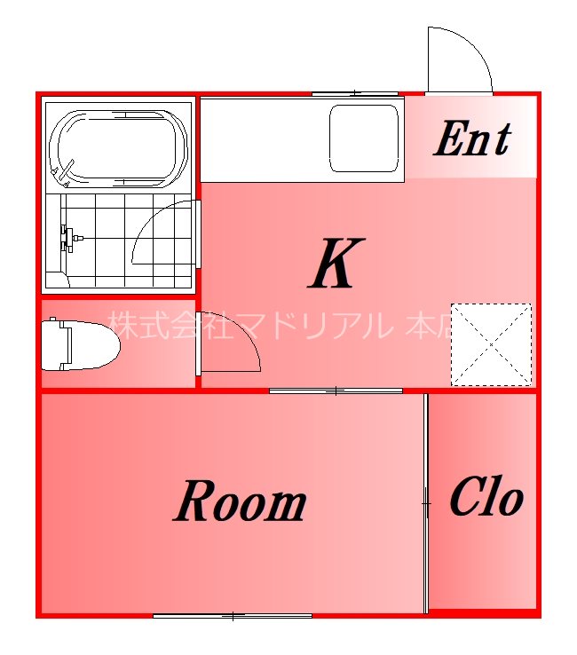 ツインハウス 202号室 間取り