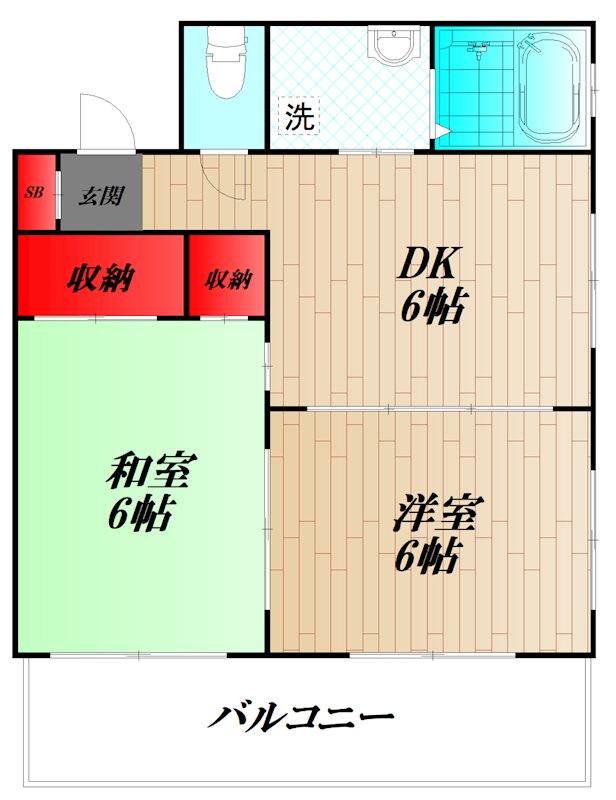 メゾンドクガハラ  302号室 間取り