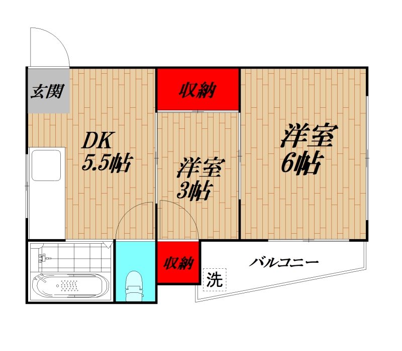 コーポ金子Ⅰ 間取り図