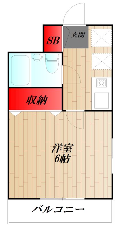 セントラルパーク  206号室 間取り