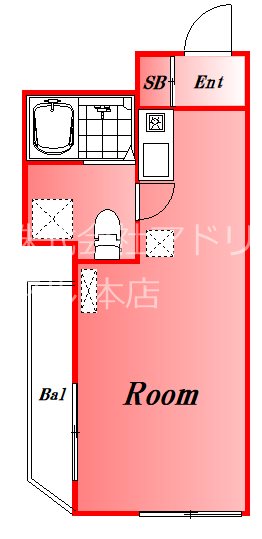 ハイツ芳翠 b101号室 間取り