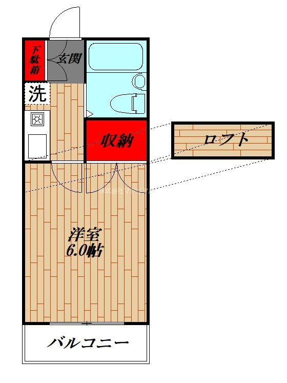 メープル大泉学園B 間取り図