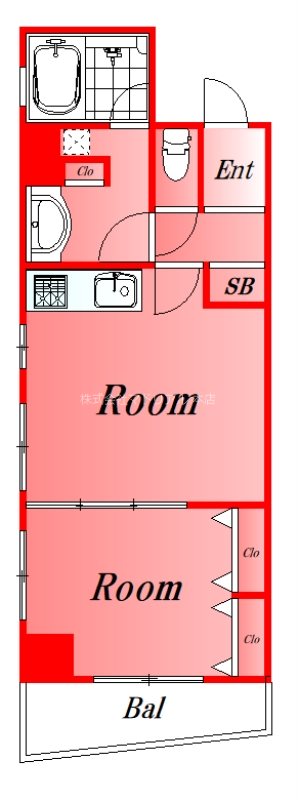 ライフレビュー千鳥町パークフロント   1F号室 間取り