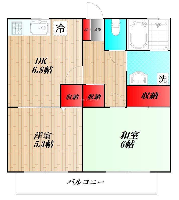 パークサイドアネックス 204号室 間取り