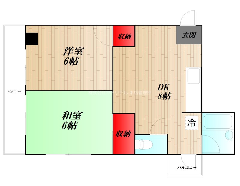 ペニーレーン 202号室 間取り