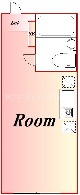 リック大森町  107号室 間取り