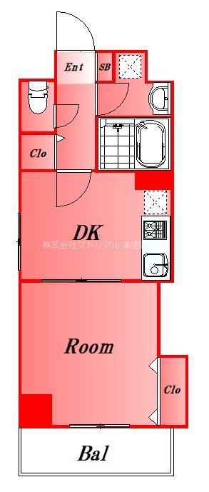 カナルマルテ 401号室 間取り