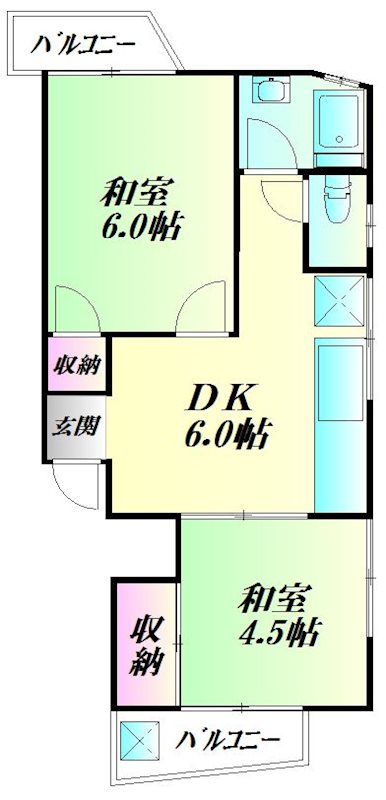 吉井コーポ  間取り図