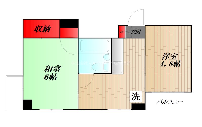 市川ホームズ 203号室 間取り