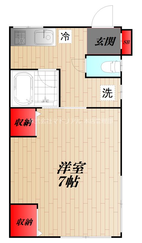 コーポタナカ 201号室 間取り