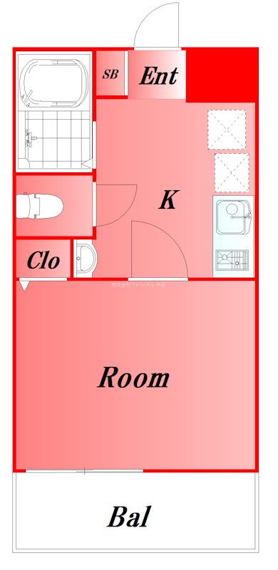 サンセール　クール 間取り図