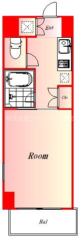 ルーブル蒲田弐番館   1001号室 間取り