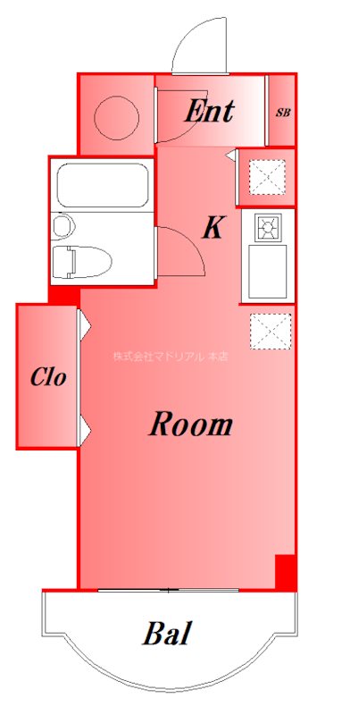 シロス蓮沼 203号室 間取り