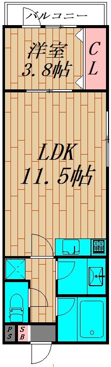 クリフビレッジG棟   間取り図