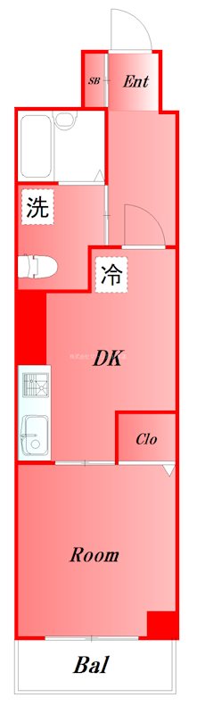 ニックハイム大森海岸  702号室 間取り