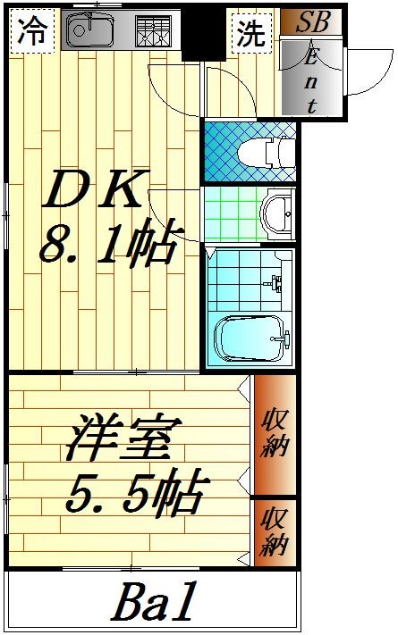 エクセルメゾンミナモト 間取り図