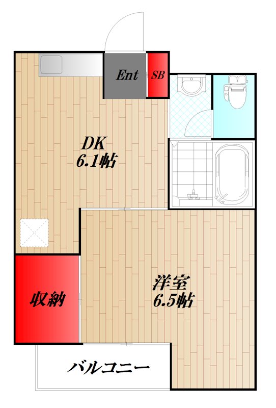 榎本マンション 202号室 間取り