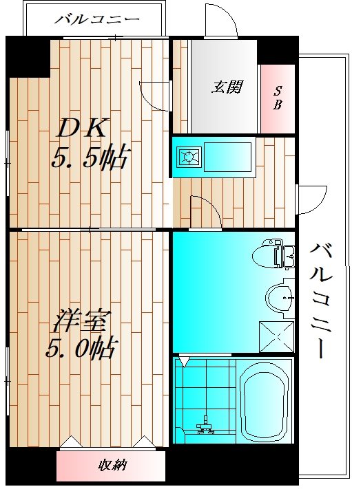 シエロ 301号室 間取り