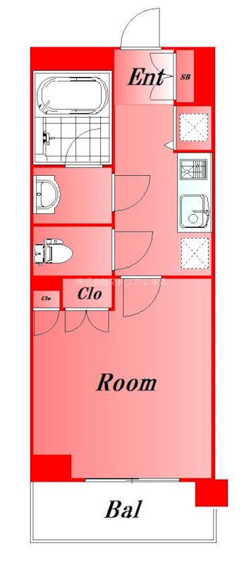 プロスペクト大森海岸   410号室 間取り