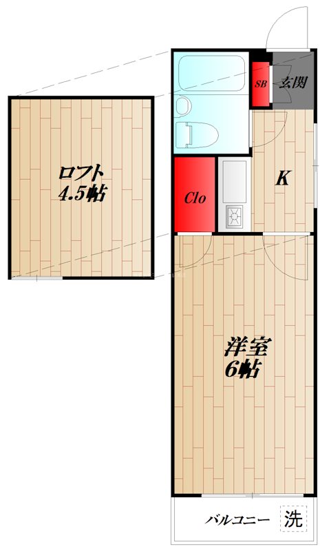 第7ハイツ春野 202号室 間取り