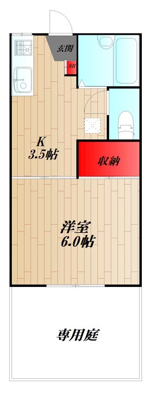 ジュエルⅡ 103号室 間取り