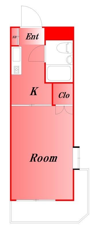 ハイタウン池上Ｎｏ．３ 210号室 間取り