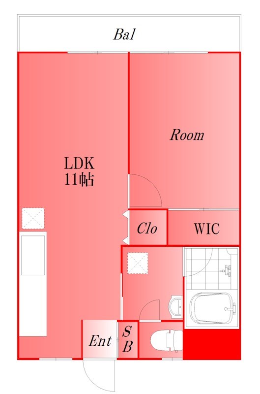 西大井Ｋハイツ 間取り図