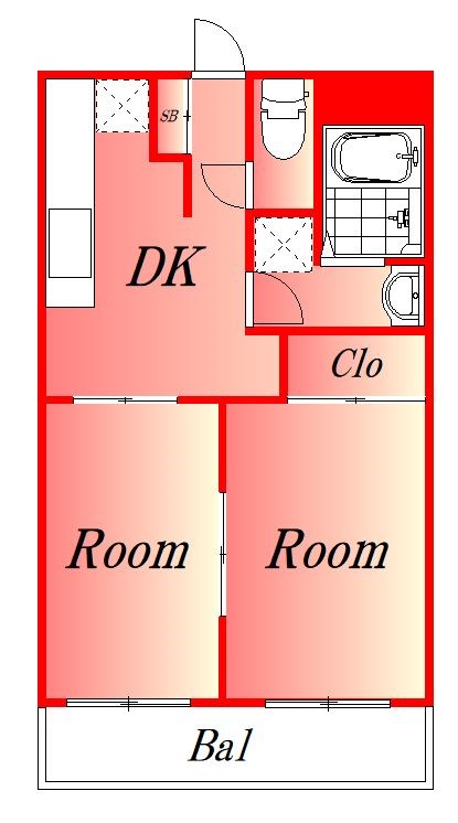 登喜和ハイツ（トキワハイツ） 間取り図