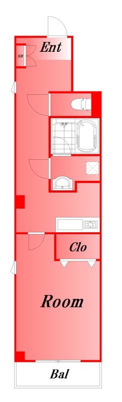 サンドエル 405号室 間取り